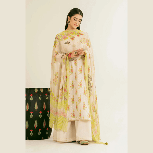 3 Piece - Printed Suit - PE25-86 BLOCK PRINT