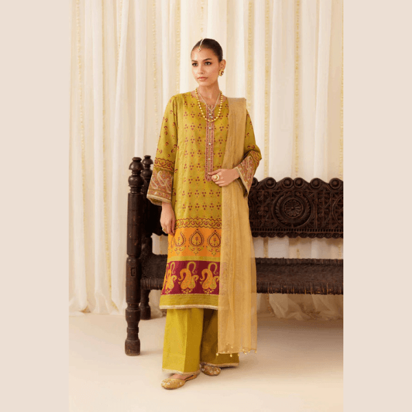 3 Piece - Printed Embroidered Suit - PFE25-40 FESTIVE COLLECTION