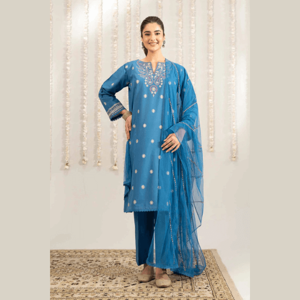 3 Piece - Embroidered Suit - PE25-481 CHICKEN KARI