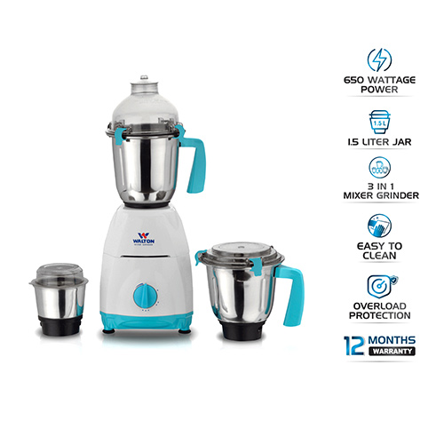 Walton 3in1 SS Heavy Duty Mixer Grinder