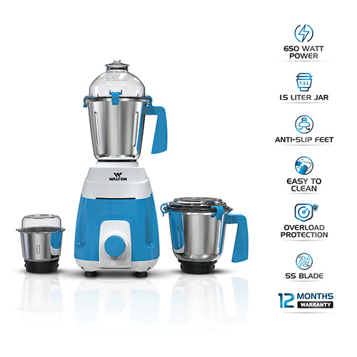 Walton 3in1 SS Heavy Duty Mixer Grinder