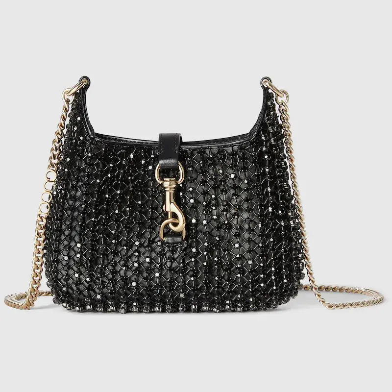 Gucci Jackie Notte crystal mini bag