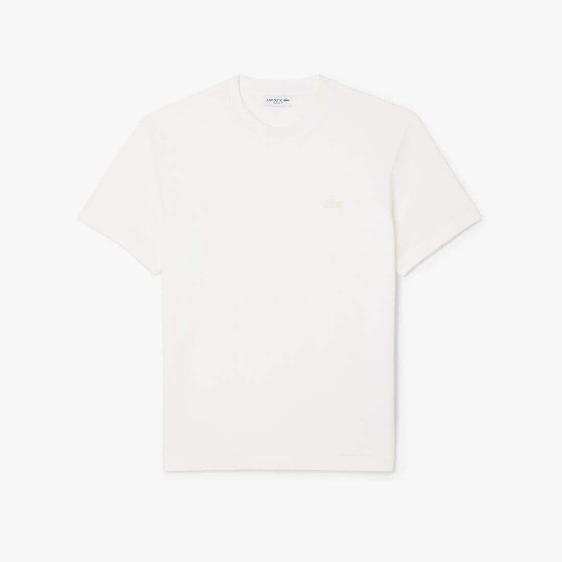Ribbed Neck Petit Pique T-shirt