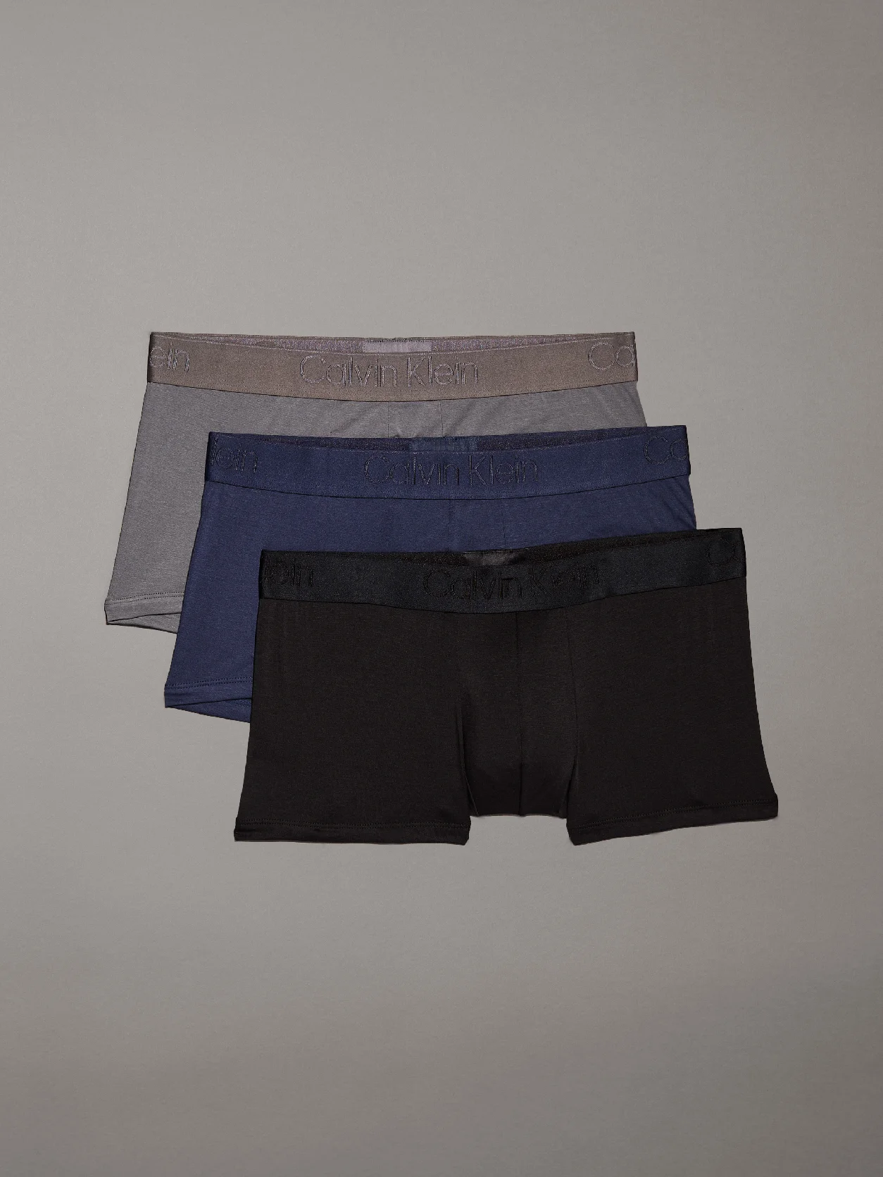 3 Pack Low Rise Trunks - CK Black